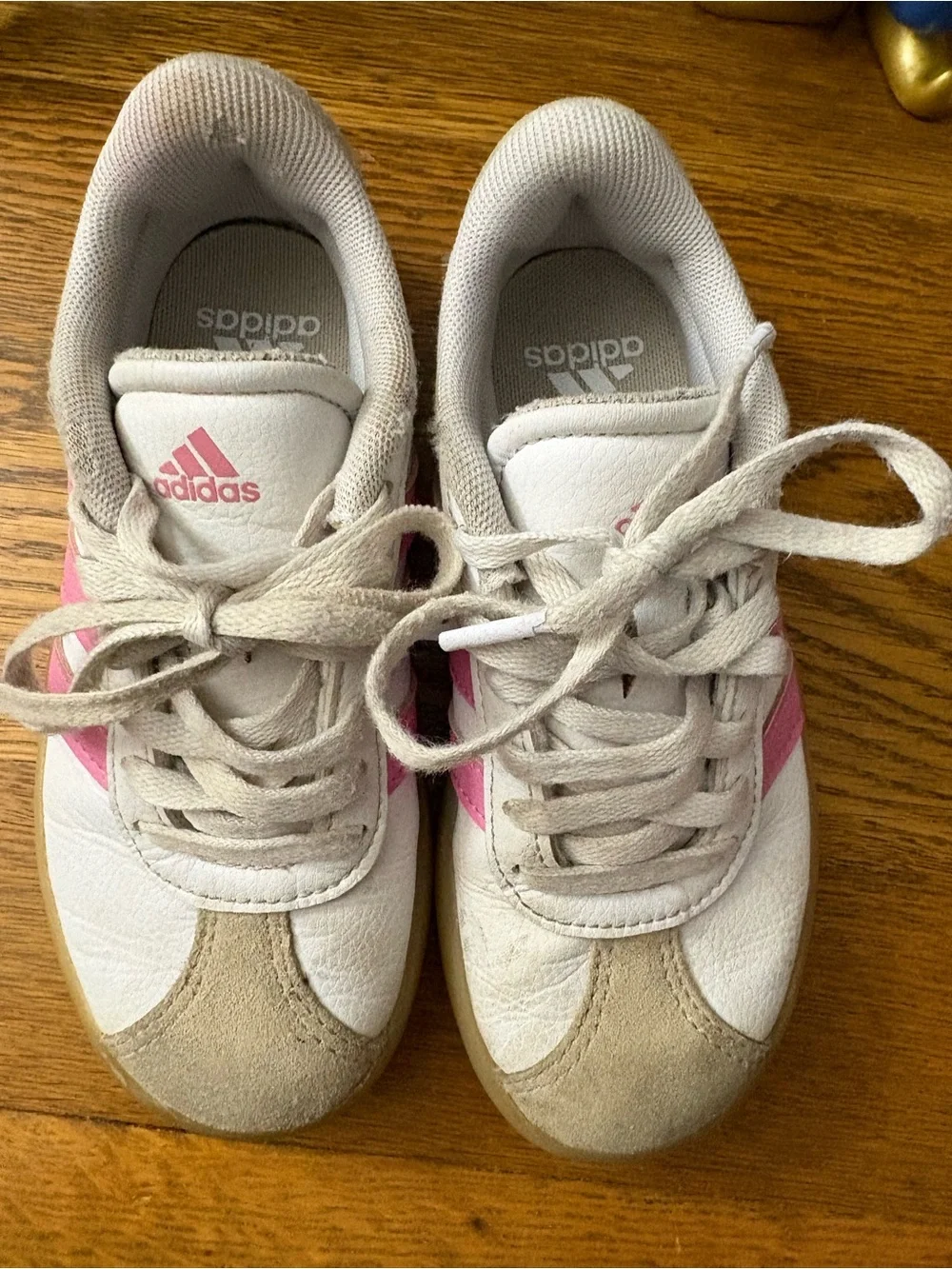 Little kids/toddlers adidas pink gazelles. Size 11.
